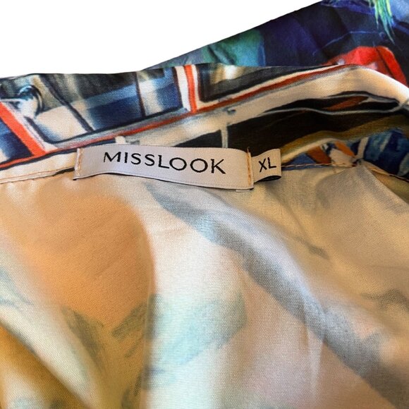 Misslook Mens Tropical Shirt Size XL - Picture 3 of 3